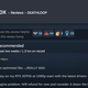 A Steam user review of the video game Deathloop.
